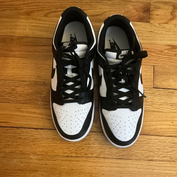 Nike Dunk Low Retro Sz 9.5 Mens White Black Panda Sneakers DD1391-100 - Picture 3 of 8